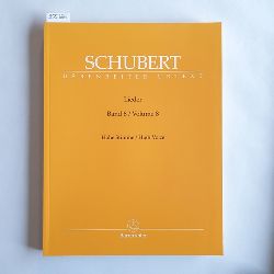 Franz Schubert, Walther Drr  Lieder, Band 8 (Hohe Stimme / high Voice). 