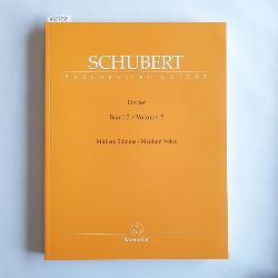 Franz Schubert, Walther Drr  Lieder, Band 2 (Mittlere Stimme / Medium Voice). 