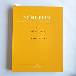 Franz Schubert, Walther Drr  Lieder, Band 4 (Hohe Stimme / High Voice). 