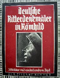 Demmler, Theodor.  Deutsche Ritterdenkmler in Rmhild. 31 Bilder von Siegbert Bauer mit einleitendem Text von Theodor Demmler. 