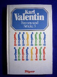 Valentin, Karl.  Valentin, Karl. Gesammelte Werke. Band IV. Szenen und Stücke 3. 