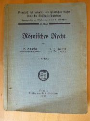 Schaeffer, C. und J. Wiefels.  Rmisches Recht. Grundri des privaten und ffentlichen Rechts sowie der Volkswirtschaftslehre. 21. Band. 