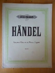 Ruthardt, Adolf (Hrsg.).  Georg Friedrich Hndel. 3 Lecons, 7 Pieces, 6 Grandes Fugues fr Klavier zu zwei Hnden. Edition Peters. Nr. 4c. 