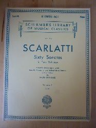 Scarlatti, Domenico.  Sixty Sonatas In Two Volumes. Volume I and II. Edited in Chronological Order from the Manuscript and Earliest Printed Sources with a Preface by Ralph Kirkpatrick. 
