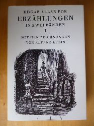 Poe, Edgar Allan.  Erzhlungen in zwei Bnden. Band 1. Mit den Zeichnungen von Alfred Kubin. 