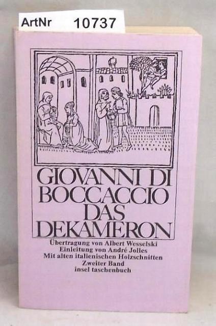 Boccaccio, Giovanni di  Das Dekameron. Zweiter Band 