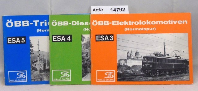 Stockklausner, Johann  Eisenbahn-Sammelheft (ESA) ÖBB-Lokomotiven - Konvolut mit 3 Heften 