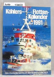 Thomer, Egert (Red.)  Khlers Flottenkalender 1991. 79. Jahrgang 1990 