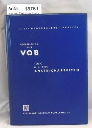 von der Damerau, Hans / Franz Grottendieck  Kommentar zur VOB - Teil C, DIN 18363 Anstricharbeiten 