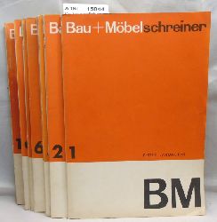 Kohlhammer, Robert (Hrsg.)  Bau + Mbelschreiner 1965, 10 Monatshefte, 