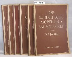 Diverse Autoren  Der sddeutsche Mbel- und Bauschreiner, 6 Hefte 