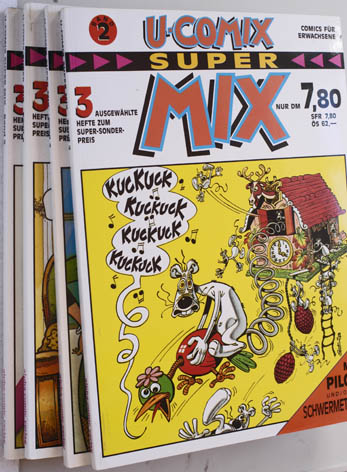   U-Comix Super Mix Band 2 - 5. 4 Bücher. 4x3 Ausgewählte Hefte. 