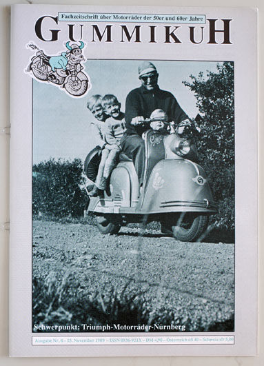   GummikuH # 6/15. November 1989. Fachzeitschrift über Motorräder der 50er und 60er Jahre 