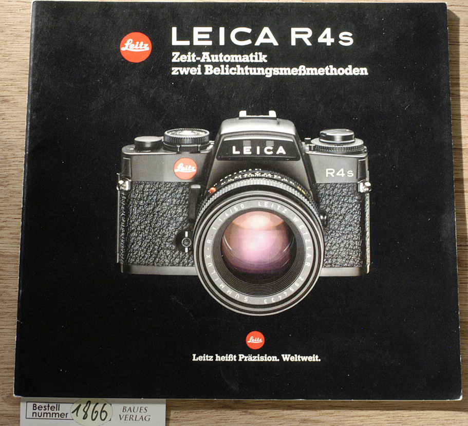   Leica R4s Verkaufsprospekt Zeit-Automatik  zwei Belichtungsmethoden 