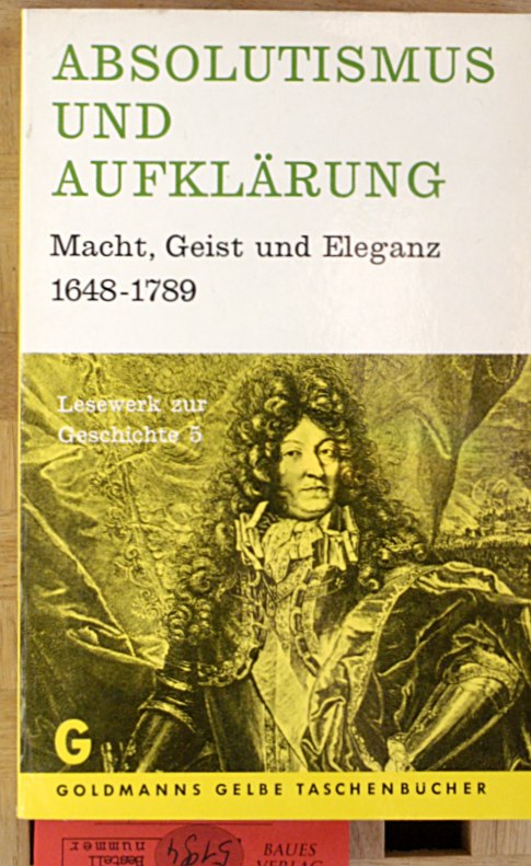 Stahleder, Erich [Hrsg.].  Absolutismus und Aufklärung 
