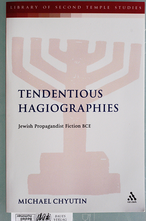 Chyutin, Michael and Lester L. [Ed.] Grabbe.  Tendentious Hagiographies: Jewish Propagandist Fiction BCE Library of Second Temple Studies 77. Formerly the Journal for the Study of the Pseudepigrapha Supplement Series. 