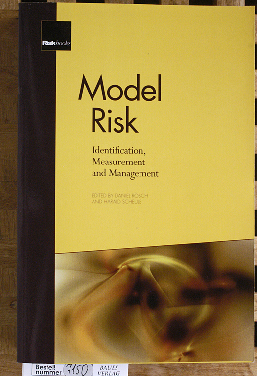 Rösch, Daniel and Harald Scheule.  Model Risk: Identification, Measurement and Management 