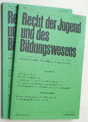   Recht der Jugend und des Bildungswesens. Heft 1 + 2 1992. Zeitschrift fr Schule, Berufsbildung und Jugenderziehung. 