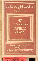 Nicolaysen, Lorenz.  Bernard Shaw : Eine philosophische Studie. 