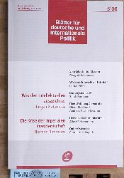 Birnbaum, Norman (Hrsg).  Bltter fr deutsche und internationale Politik. Monatszeitschrift. 51. Jahrgang, Heft 5. 