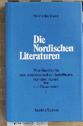 Barske, Heinz.  Die nordischen Literaturen. Band 1. Eine geschichte des skandinavischen Schrifttums von den Runen bis zur Gegenwart. 