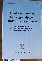   Heidegger Studien. Being_Historical Thinking, and Life-Philosophy, Anthropologism, Racism, and Formal Logic. Heidegger studies ; Vol. 23 
