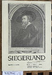 Lck, Alfred [Schriftl.].  Siegerland - Bltter des Siegerlnder Heimatvereins. Sonderheft: Peter Paul Rubens Band 53. Heft 3-4 1976 