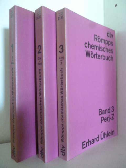 Ühlein, Erhard  Römpps chemisches Wörterbuch. Band 1 bis 3. 