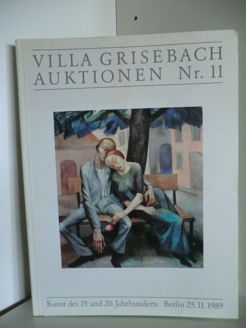 Katalogbearbeitung: Heide Klages  Villa Grisebach. Auktionen Nr. 11. 25.11.1989 