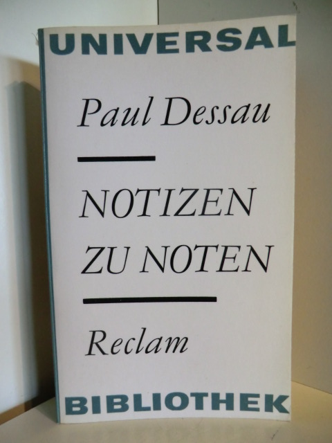Dessau, Paul  Notizen zu Noten 