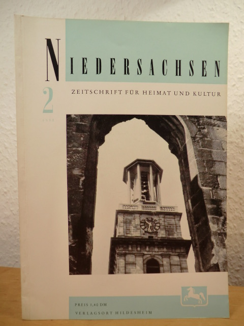 Niedersächsischer Heimatbund e.V.:  Niedersachsen. Zeitschrift für Heimat und Kultur. Ausgabe April / Juni 1958, 58. Jahrgang 