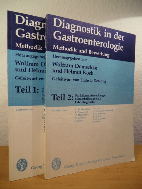 Domschke, Wolfram / Koch, Helmut (Hrsg.)  Diagnostik in der Gastroenterologie. Methodik und Bewertung. Sonderausgabe in zwei Teilen (vollständig) 