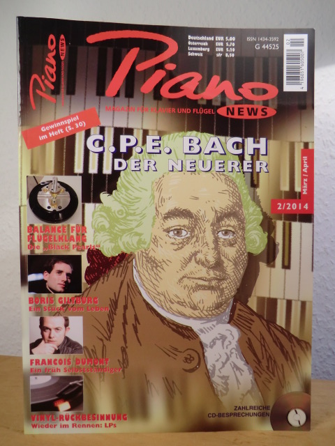 Dürer, Carsten (Hrsg.)  Piano News - Magazin für Klavier und Flügel. Ausgabe 2 / 2014, März / April 