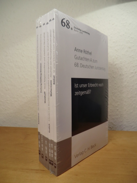Deutscher Juristentag (DJT)  Verhandlungen des 68. Deutschen Juristentages Berlin 2010. Band I: Gutachten, Teile A - H, Einzelbroschuren-Set in 6 Bänden (vollständig - originalverschweißtes Exemplar) 