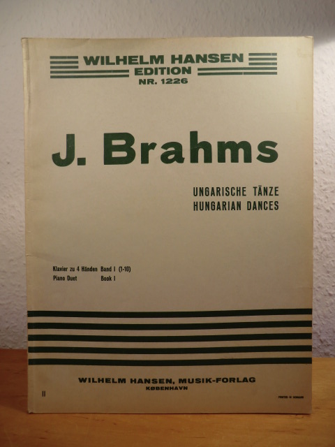 Brahms, Johannes:  Ungarische Tänze. Klavier zu 4 Händen. Band I (1 - 10) / Hungarian Dances. Piano Duet. Volume I (1 -  10) 