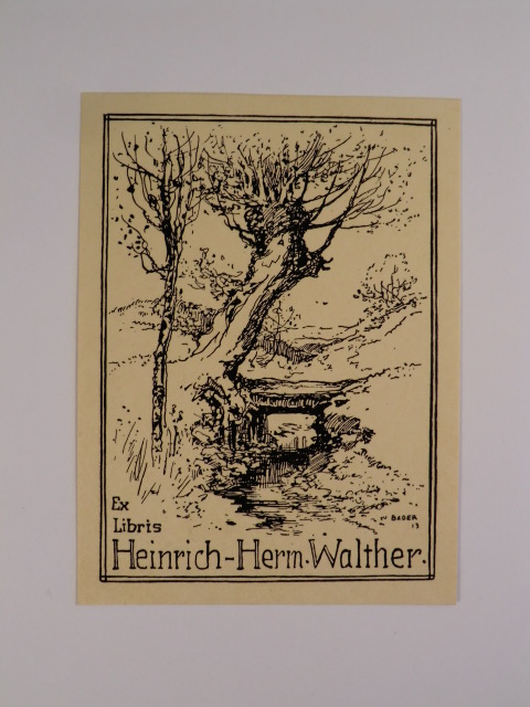 Bader, Rolf W.:  Exlibris für Heinrich-Herm. Walther 