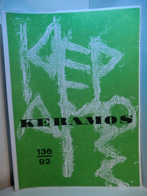Meinz, Manfred:  Keramos. Zeitschrift der Gesellschaft der Keramikfreunde. Heft 136, April 1992 
