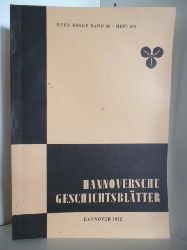 Schriftleitung Dr. phil. H. Mundhenke  Hannoversche Geschichtsbltter. Neue Folge Band 26 - Heft 3/4 