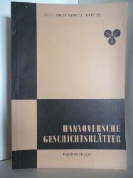Schriftleitung Dr. phil. H. Mundhenke  Hannoversche Geschichtsbltter. Neue Folge Band 13 - Heft 1/2 