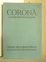 Mehrere Autoren  Corona. Jahr X. Heft 6. 