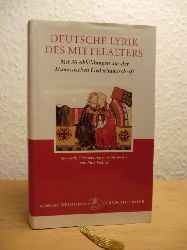 Wehrli, Max (Auswahl und bersetzung):  Deutsche Lyrik des Mittelalters 