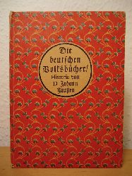 Benz, Richard (Hrsg.):  Die deutschen Volksbcher. Historia von D. Johann Fausten, dem weitbeschreyten Zauberer und Schwarzknstler (signiert von Richard Benz) 