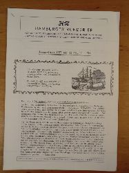 Lochner, R. K. (Hrsg.)  Hamburger Rundbrief. Bltter fr Schiffsliebhaber und Sammler von Miniatur-Modellen. Jahres-Index 1978 des HR (Nr. 46 - 51) 