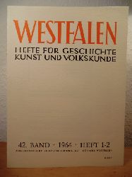 Honselmann, Prof. Dr. Klemens / Prinz, Prof. Dr. Joseph / Eichler, Dr. Hans / Busen, Dr. Hermann (Hrsg.)  Westfalen. Hefte fr Geschichte und Volkskunde. 42. Band, 1964, Heft 1 - 2 