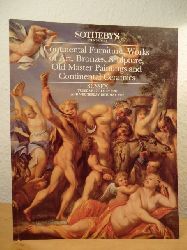 Sotheby`s  Continental Furniture, Works of Art, Bronzes, Sculpture, Old Master Paintings and Continental Ceramics. Auction Sussex, 12th and 13th May 1992 