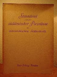 Galerie Hugo Helbing  Katalog einer Sammlung vorwiegend sddeutscher Porzellane aus sterreichischem Schlobesitz. Auktion am 26. Mai 1911 
