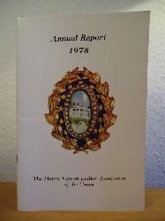 The Mount Vernon Ladies` Association of the Union  Annual Report 1978 (October 1977 - October 1978) 