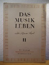 Laaff, Prof. Dr. Ernst (Schriftleiter)  Das Musikleben. Melos Allgemeine Ausgabe - 1. Jahrgang, Heft 11, Dezember 1948 