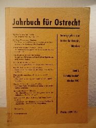 Institut fr Ostrecht, Mnchen (Hrsg.)  Jahrbuch fr Ostrecht. Band 1, 2. Halbjahresheft, Oktober 1960 