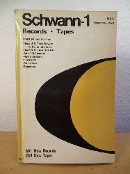 W. Schwann, Inc.  Schwann-1 Record & Tape Guide. Volume 26, September 1974, Number 9 